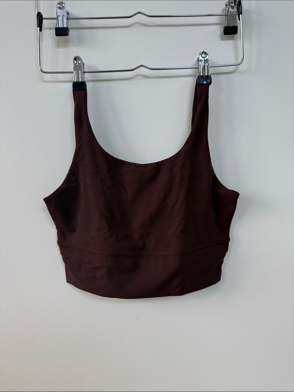 Nike Dark Brown Scoop Crop Tank